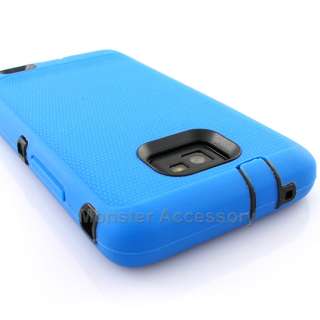 Blue Double Layer Hard Cover Samsung Galaxy S 2 i9100  