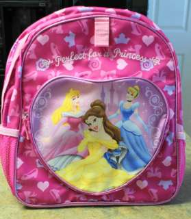 New  PRINCESS BELLE Pink School Backpack  