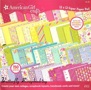 AMERICAN GIRL 12x12 PaperPad Scrapbook Kit EK SUCCESS  