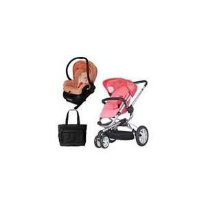   Quinny CV155BFXKT2 Buzz 3 Travel System in Pink Blush with Diape Baby