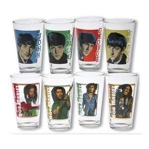  Bob Marley Pint Glasses (Set of 4)