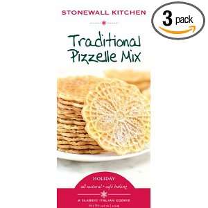 Stonewall Kitchen Traditional Pizzelle Mix, 14.6 Ounce (Pack of 3 