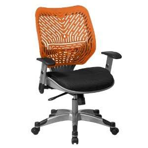  Breathable Plastic Back Ergonomic Chair Raven Black Poly 