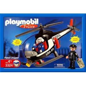  Playmobil 3324 Police Patrol Chopper Toys & Games