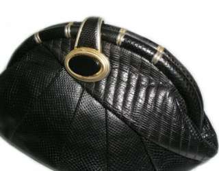 SHARIF Vintage KARUNG Purse SNAKESKIN Clutch SNAKE Skin Handbag Lizard 