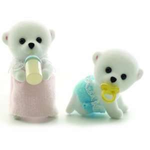 Sylvanian Families Polar Bear Twin Babies Toys & Games