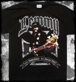 Lemmy 49/51 t shirt   motorhead rock heavy metal  