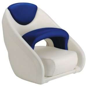  Attwood Avenir Sport Bucket Seat with Bolster Blue / White 