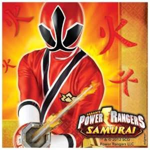  Power Rangers Samurai Lunch Napkins (16) Party Supplies 
