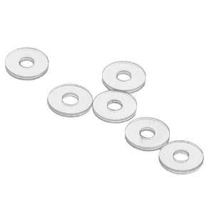 Nylon 6/6 Flat Washer, #10, 0.2 ID, 0.437 OD, 0.062 Thick (Pack of 