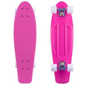   Original Plastic Banana Nickel Mini Skateboard Cruiser Pink 27  
