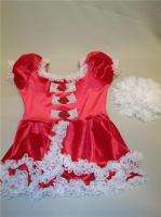 ART STONE Red velvet dance costume dress Child S Small  