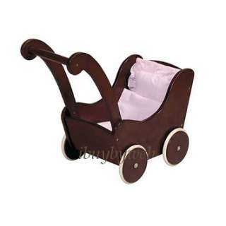 Guidecraft Kids Play Doll Buggy Carriage Espresso  