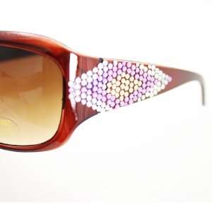  Sunglasses UV400 Lens Technology   RH3010 (Brown Frame Purple 