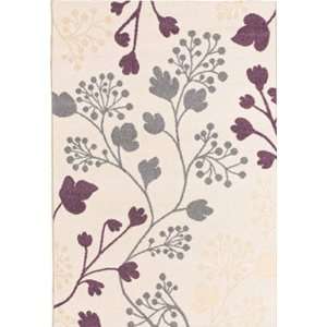   Area Rug Floral Vines 3 9 x 5 5 Carpet Purple Furniture & Decor