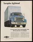 1960 blue Chevrolet Spartan 80 tilt cab semi truck ad  