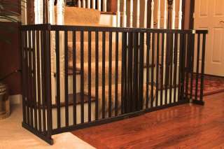   DOG GATE expands to 72 for stairs hallway doorway barrier big  