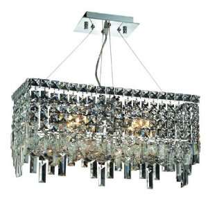  Ibiza Design 4 Light Rectangular 20 Adjustable Pendant Chandelier 