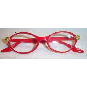  Mary Engelbreit Red Reading Glasses +1.25 Health 