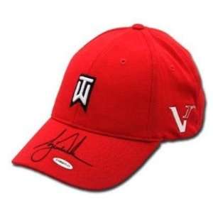   Red Tournament Nike Hat UDA   Autographed Golf Hats and Visors Sports