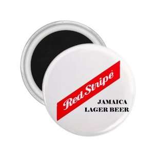  Red Stripe Jamacian Lager Beer Souvenir Magnet 2.25 Free 