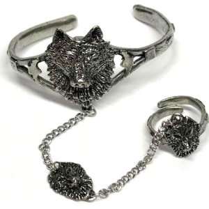  Wolf Slave Bracelet with Ring 