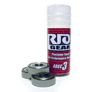  Riot Gear Bearings, ABEC3, 8 Pack, Tube