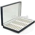 24 Pair/Set Cufflinks Holder Storage Organizer Collectors Case 