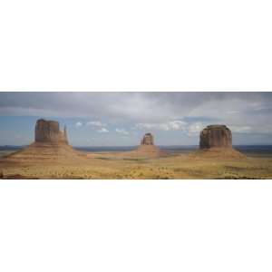 Rock Formation in an Arid Landscape, Monument Valley, Arizona, USA 