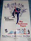 THE ANDERSON TAPES(1971)SEA​N CONNERY 1SHEET NICE