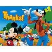 Mickey Mouse Clubhouse Thank You Notes Thank You Cards  