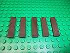 NEW* 1X4 SMOOTH LEGO FINISHING TILE   DARK BROWN   5 P