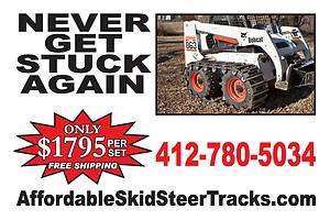 Case Skid Steer Tracks for a 40XT Fits 10x16.5 Tires w/ Free 