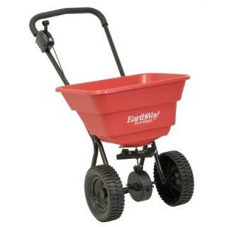 Earthway 2050SU Deluxe 80 Pound Broadcast Spreader with 10 Inch Wheels