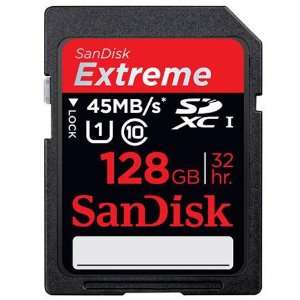  Sandisk 128 GB Extreme SDXC UHS I Memory Card, 45MBps Read 