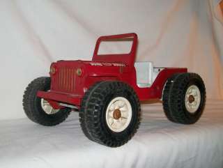 Vintage Tonka Pressed Steel Dune Buggy Jeep Red Toy Truck 10  