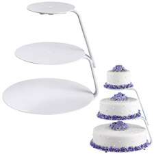 Wilton 3 TIER FLOATING CAKE CUPCAKE STAND Wedding Party  