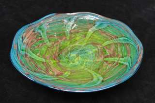 Green Tortoise Shell Design Glass Platter or Wall Art  