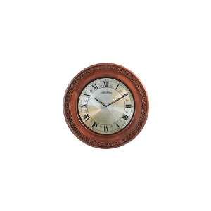 Seth Thomas Sherwood Brass Plated Dial Brown Walnut Finish with Wall 