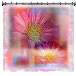   Watercolor Shabby Chic Shower Curtain   69 X 70