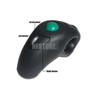 4GHz Wireless Finger Handheld USB Trackball Mouse  