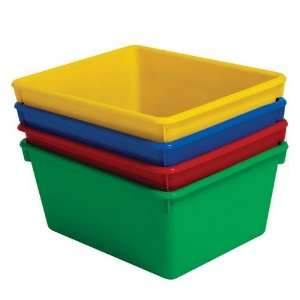    Tote Tray   Yellow, for cubbies, cubbie storage