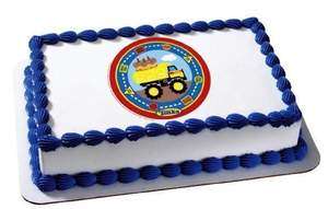 Tonka Truck Birthday Edible Image Cake Topper LUCKS Allergen Free 