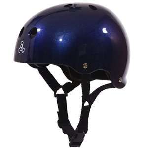   Helmet Blue Metallic Std.liner Medium Skate Helmets