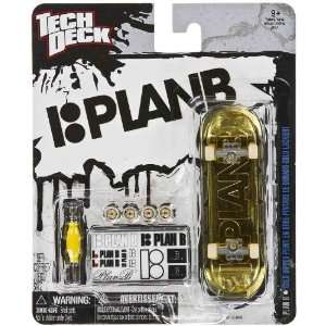    Plan B   Gold Dipped Tech Deck Finger Skateboard Set Toys & Games