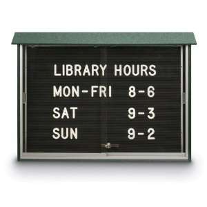  45 x 36 Letterboard Sliding Door Message Center by 