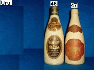 COLLECTION 48 POTTERY URUGUAY BEER BOTTLES STONEWARE  