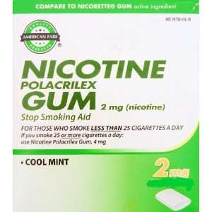  Nicotine Gum, 2 mg. MINT flavor, 170 pieces Everything 