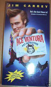 Ace Ventura Pet Detective VHS Movie 085392300037  
