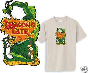 Dragons Lair T shirt arcade games 80s retro Sm 3XL  